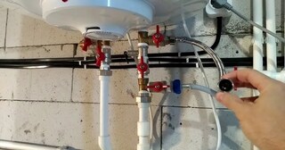 Установка накопительного водонагревателя в Дагестанских Огнях в октябре