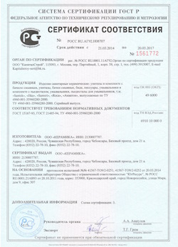 15.02.2025 Дагестанские Огни - Изделия санитарные керамические